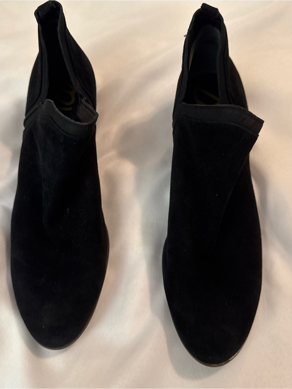 Sam Edelman Black Suede Ankle Booties